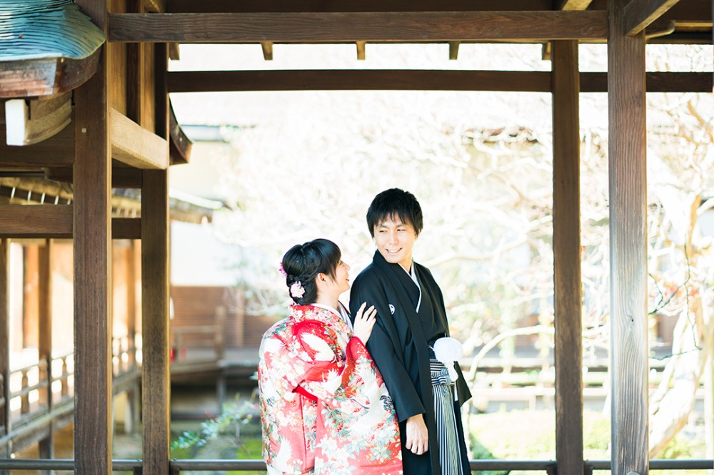 京都大覚寺の境内