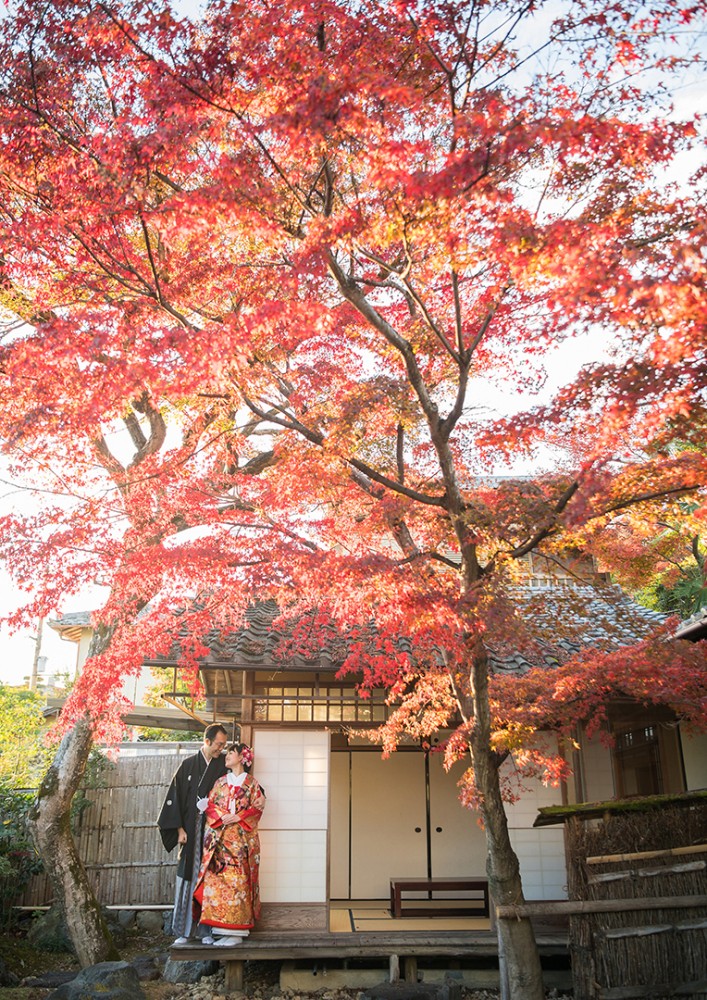 京都は日本家屋での前撮り撮影
