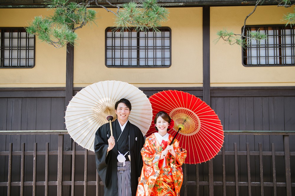 京都での和装前撮り撮影されたKさんとRさん