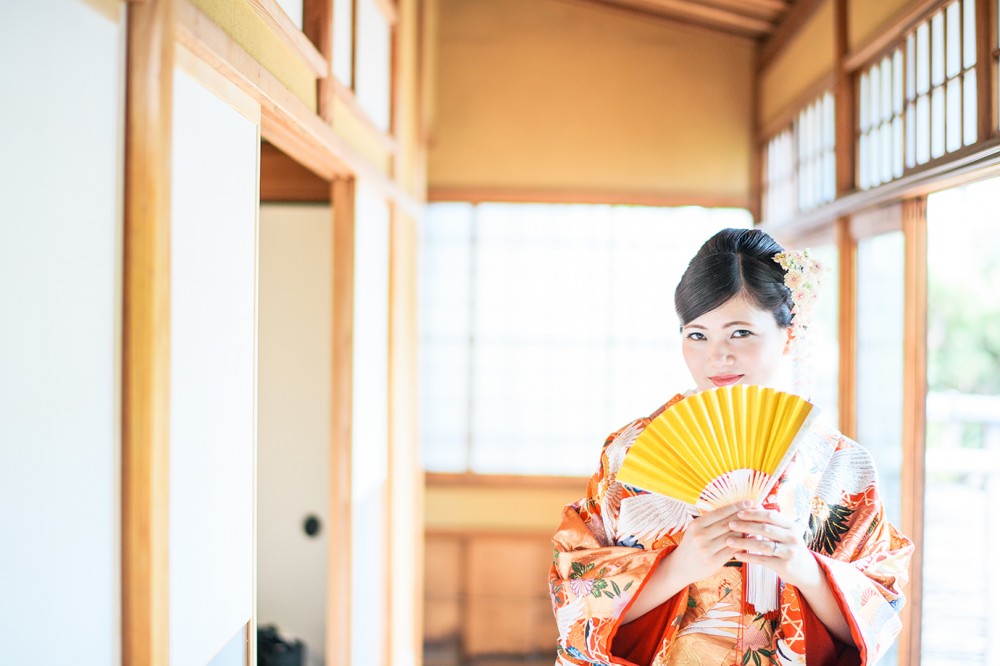 町家で撮影、女性ソロ