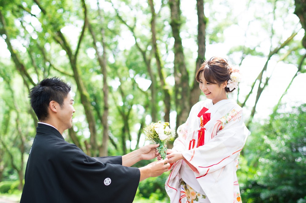 京都美翔苑より プロポーズOKシーン。