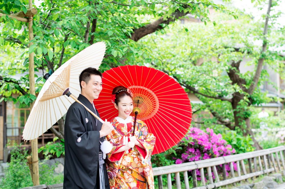 京都は和装前撮りされたFさんとYさん
