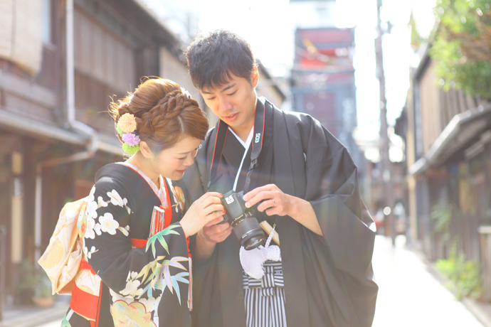 フレア&ゴーストな前撮り写真