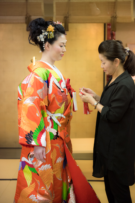花嫁お支度中