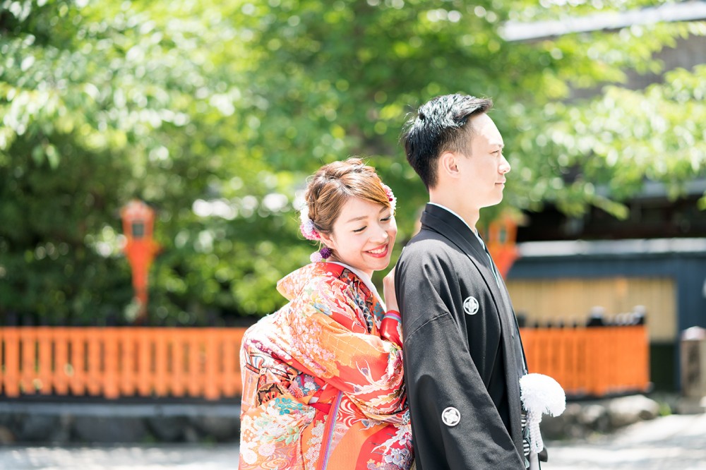 京都の祇園で前撮り
