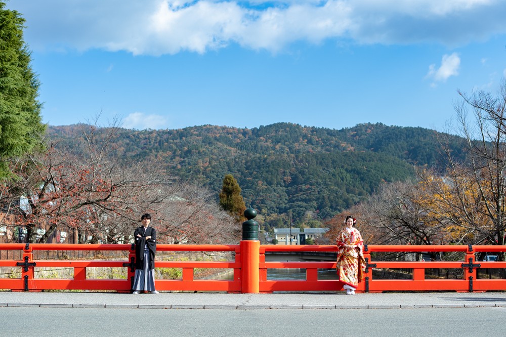京都の岡崎周辺で和装前撮り
