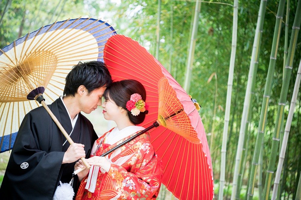 京都の森での和装の撮影のYさん