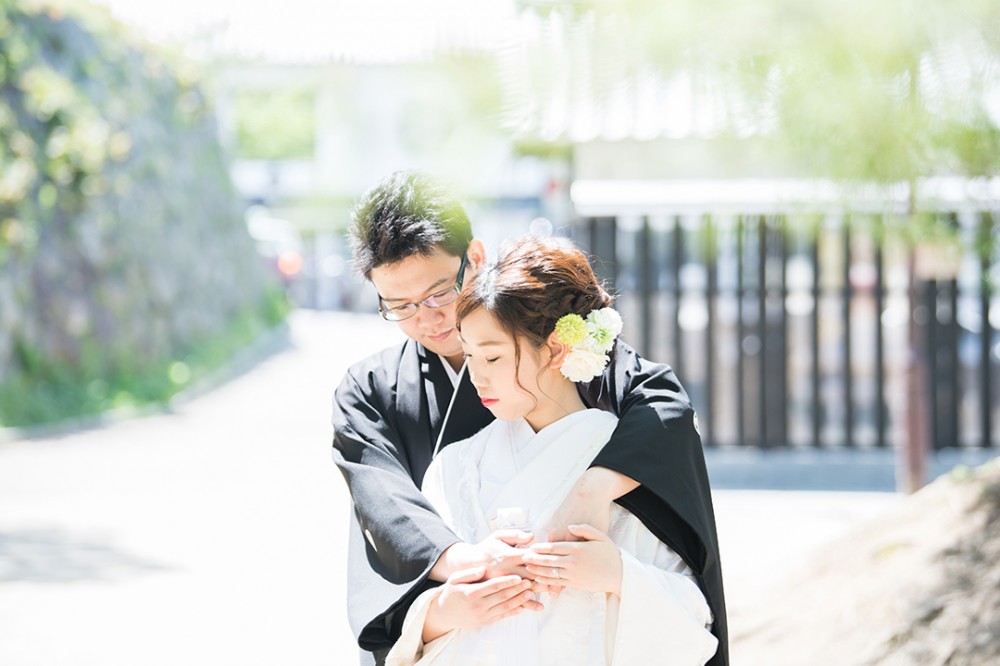 松をぼかしに新郎新婦様