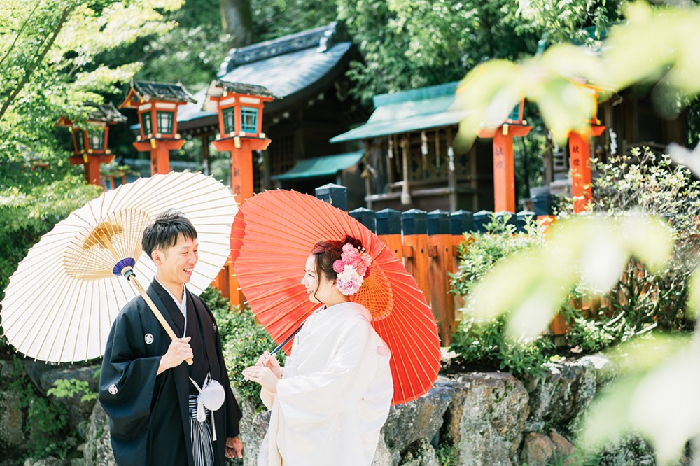 夏が近づいてきた京都での和装の前撮り