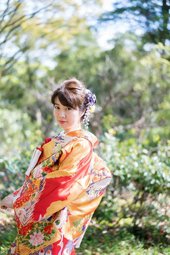 和装の前撮りで撮影のS様