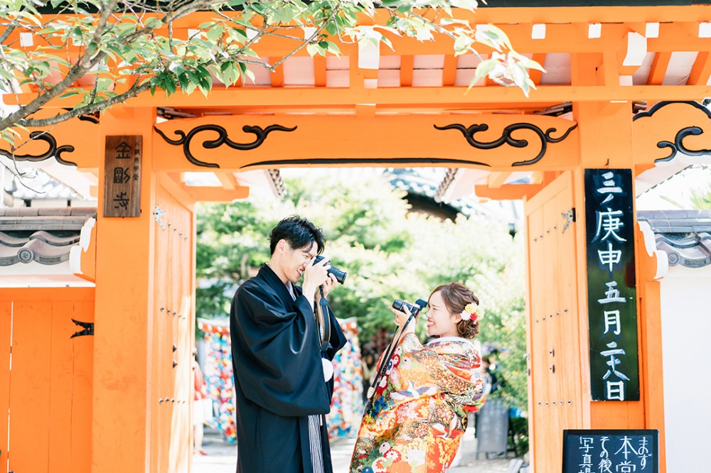 カメラ好きの新郎新婦様