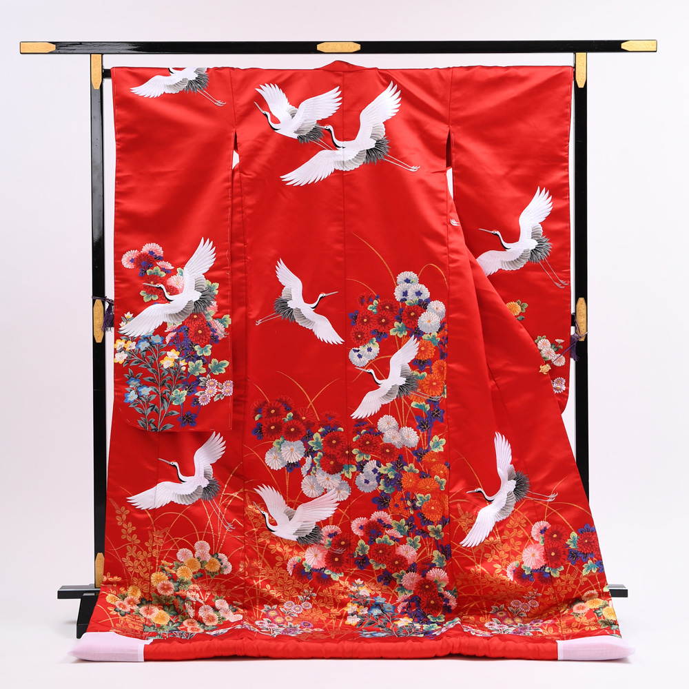 赤色の高級色打掛