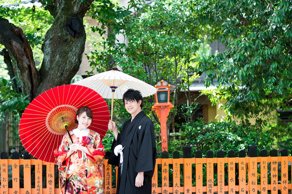 京都祇園白川にてロケーション撮影。美翔苑より