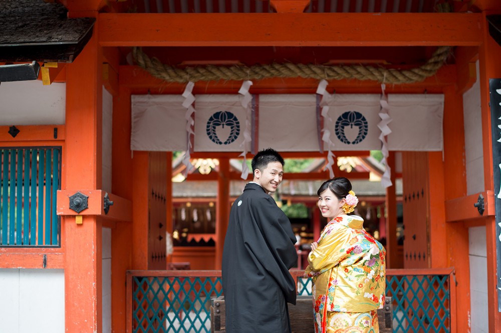 吉田神社で前撮り