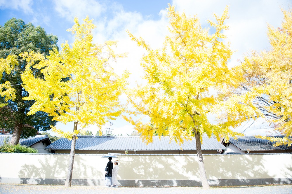 花嫁衣装の白無垢での撮影